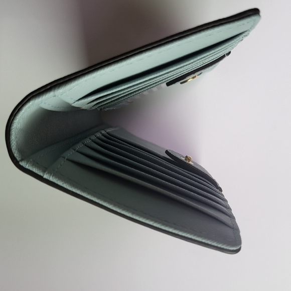 Kate Spade Cameron Street Stacy Blue leather wallet "island waters" - Picture 9 of 10